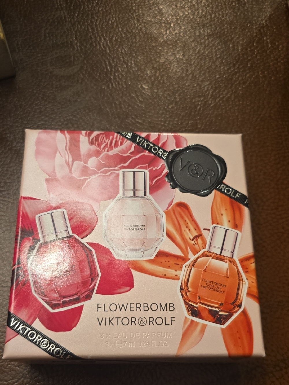 Viktor & Rolf Flowerbomb Mini Set - Pink, White & Orange Bottles